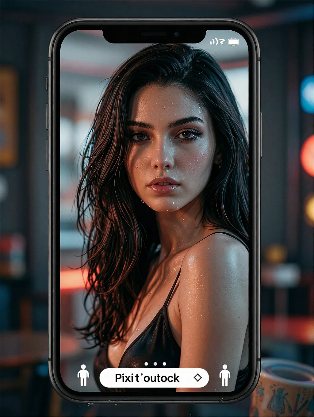 Earlier frame in the thread: a phone held up showing a picture she sent before